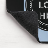 Eleganter und sanfter schwarzer QR-Code Mousepad (Ecke)