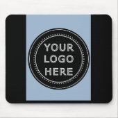 Eleganter und sanfter schwarzer QR-Code Mousepad (Vorne)