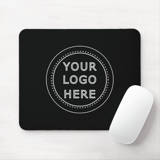 Eleganter und sanfter schwarzer QR-Code Mousepad (Mit Mouse)