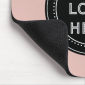 Eleganter und sanfter schwarzer QR-Code Mousepad (Ecke)