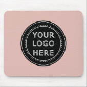 Eleganter und sanfter schwarzer QR-Code Mousepad (Vorne)