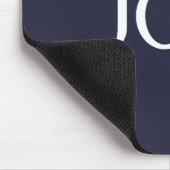 Eleganter und sanfter schwarzer QR-Code Mousepad (Ecke)