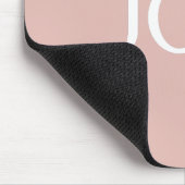 Eleganter und sanfter schwarzer QR-Code Mousepad (Ecke)