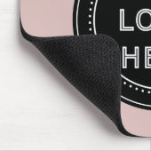 Eleganter und sanfter schwarzer QR-Code Mousepad (Ecke)