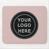 Eleganter und sanfter schwarzer QR-Code Mousepad (Vorne)