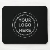 Eleganter und sanfter schwarzer QR-Code Mousepad (Vorne)