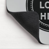 Eleganter und sanfter schwarzer QR-Code Mousepad (Ecke)
