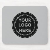 Eleganter und sanfter schwarzer QR-Code Mousepad (Vorne)