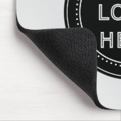 Eleganter und sanfter schwarzer QR-Code Mousepad (Ecke)