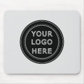Eleganter und sanfter schwarzer QR-Code Mousepad (Vorne)