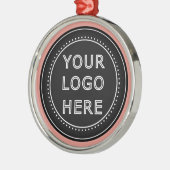 Eleganter und sanfter schwarzer QR-Code Ornament Aus Metall (Links)