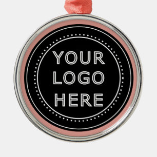 Eleganter und sanfter schwarzer QR-Code Ornament Aus Metall
