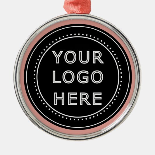 Eleganter und sanfter schwarzer QR-Code Ornament Aus Metall (Vorne)