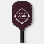 Eleganter und sanfter schwarzer QR-Code Pickleball Schläger (Vorderseite)