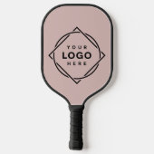 Eleganter und sanfter schwarzer QR-Code Pickleball Schläger (Rückseite)
