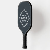 Eleganter und sanfter schwarzer QR-Code Pickleball Schläger (Links)