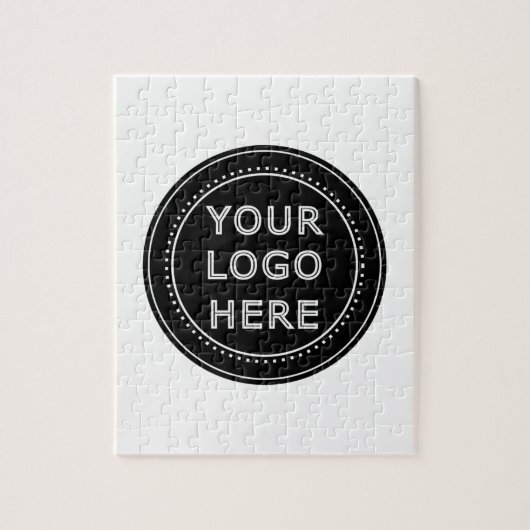 Eleganter und sanfter schwarzer QR-Code Puzzle (Vertikal)