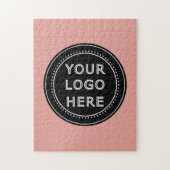 Eleganter und sanfter schwarzer QR-Code Puzzle (Vertikal)