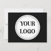 Eleganter und sanfter schwarzer QR-Code Save The Date (Vorderseite)