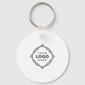 Eleganter und sanfter schwarzer QR-Code Schlüsselanhänger (Rückseite)