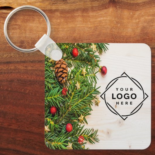 Eleganter und sanfter schwarzer QR-Code Schlüsselanhänger (Vorderseite)