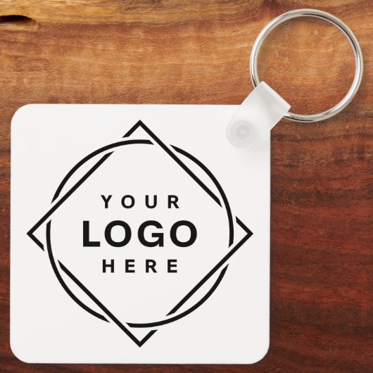 Eleganter und sanfter schwarzer QR-Code Schlüsselanhänger (Rückseite)