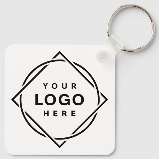 Eleganter und sanfter schwarzer QR-Code Schlüsselanhänger (Rückseite)