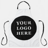 Eleganter und sanfter schwarzer QR-Code Schürze (Vorderseite)