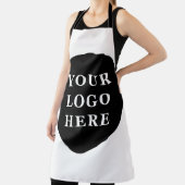 Eleganter und sanfter schwarzer QR-Code Schürze (InSitu)