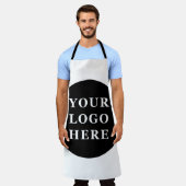 Eleganter und sanfter schwarzer QR-Code Schürze (Getragen)