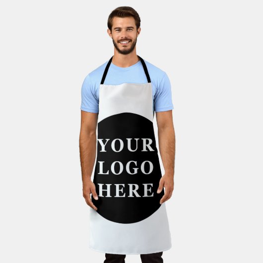 Eleganter und sanfter schwarzer QR-Code Schürze (Getragen)