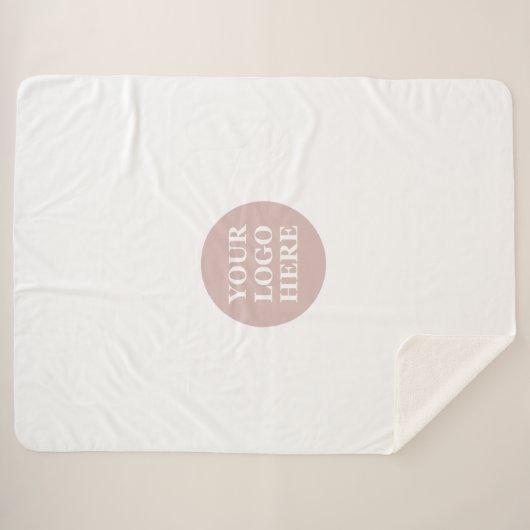 Eleganter und sanfter schwarzer QR-Code Sherpadecke (Vorderseite (Horizontal))