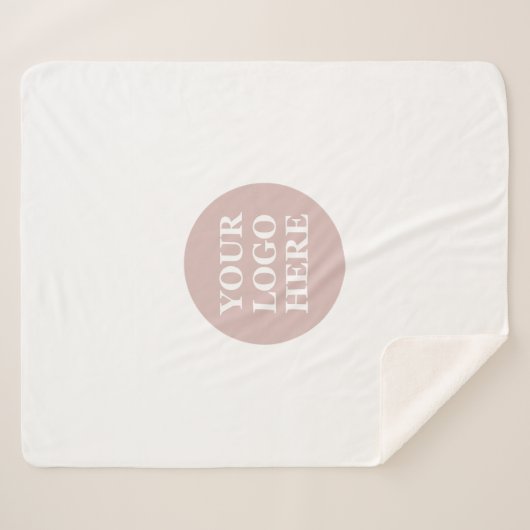 Eleganter und sanfter schwarzer QR-Code Sherpadecke (Vorderseite (Horizontal))