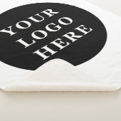 Eleganter und sanfter schwarzer QR-Code Sherpadecke (3/4)