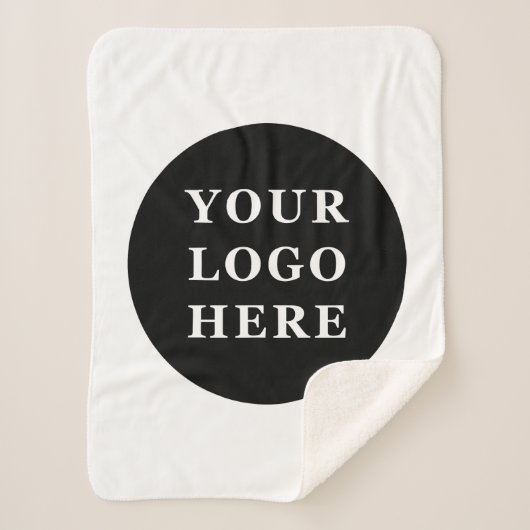 Eleganter und sanfter schwarzer QR-Code Sherpadecke (Vorderseite)