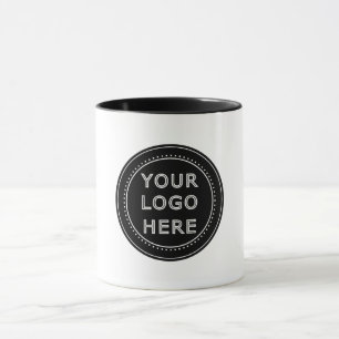 Eleganter und sanfter schwarzer QR-Code Tasse