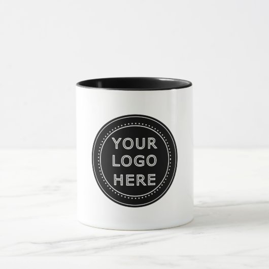 Eleganter und sanfter schwarzer QR-Code Tasse (Zentrum)