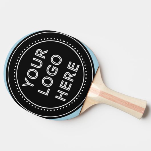 Eleganter und sanfter schwarzer QR-Code Tischtennis Schläger (Seitenansicht)