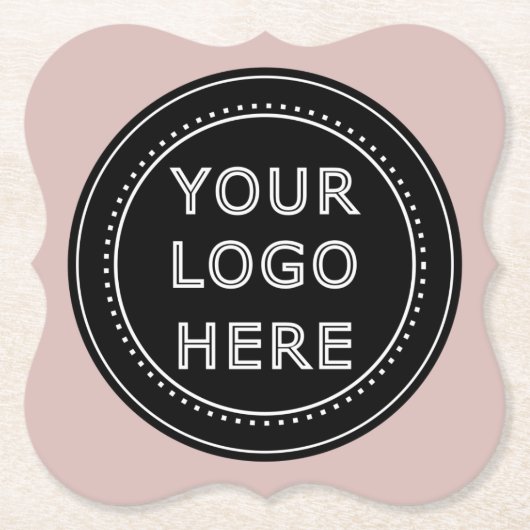 Eleganter und sanfter schwarzer QR-Code Untersetzer (Vorderseite)