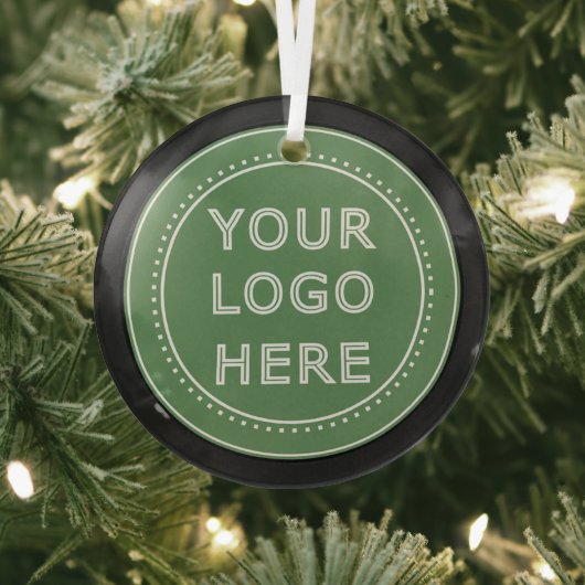 Eleganter und schlanker schwarzer QR-Code Ornament Aus Glas (InSitu)