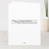 Eleganter und schlichter Single Gelbe Rose in Bloo Karte (Rückseite)