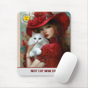 Eleganter und schöner Katzenliebhaber Mousepad