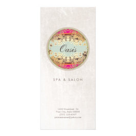 Eleganter und Verzierter Kosmetologiesalon und Wel Werbekarte