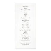 Eleganter und Verzierter Kosmetologiesalon und Wel Werbekarte (Hinten)