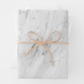Eleganter und vielseitiger weißer Marmor Geschenkpapier Set (Beispiel)
