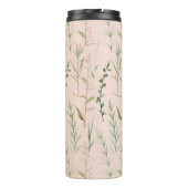 Eleganter Unkrautgarten - Creme Thermosbecher (Rückseite)