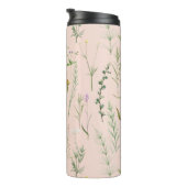 Eleganter Unkrautgarten - Creme Thermosbecher (Nach rechts gedreht)