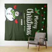 Eleganter Urlaub Weihnachts-Party Foto Hintergrund Wandteppich (Beispiel (Horizontal))