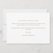 Eleganter Urlaub Weihnachts-Weihnachtsglocke Dankeskarte (Rückseite)