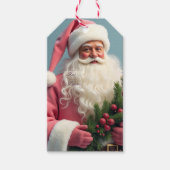 Eleganter Urlaub Weihnachtsmann Geschenkanhänger (Vorderseite)